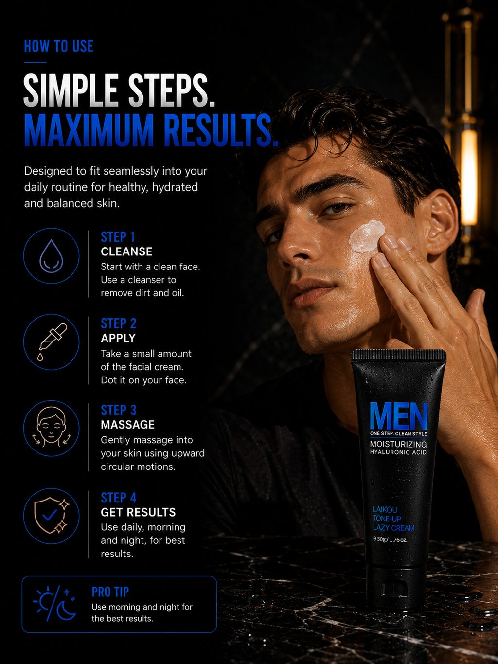 Plain & Proven Men's Facial Cream