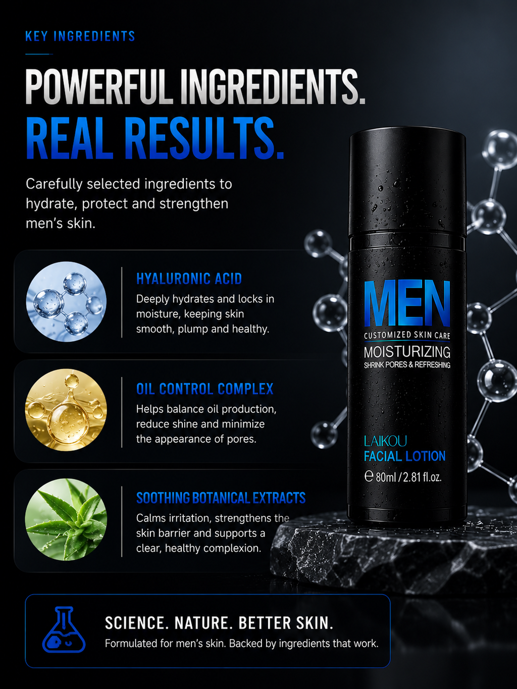Plain & Proven Men's Face Moisturizer