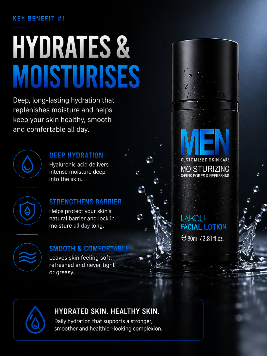 Plain & Proven Men's Face Moisturizer