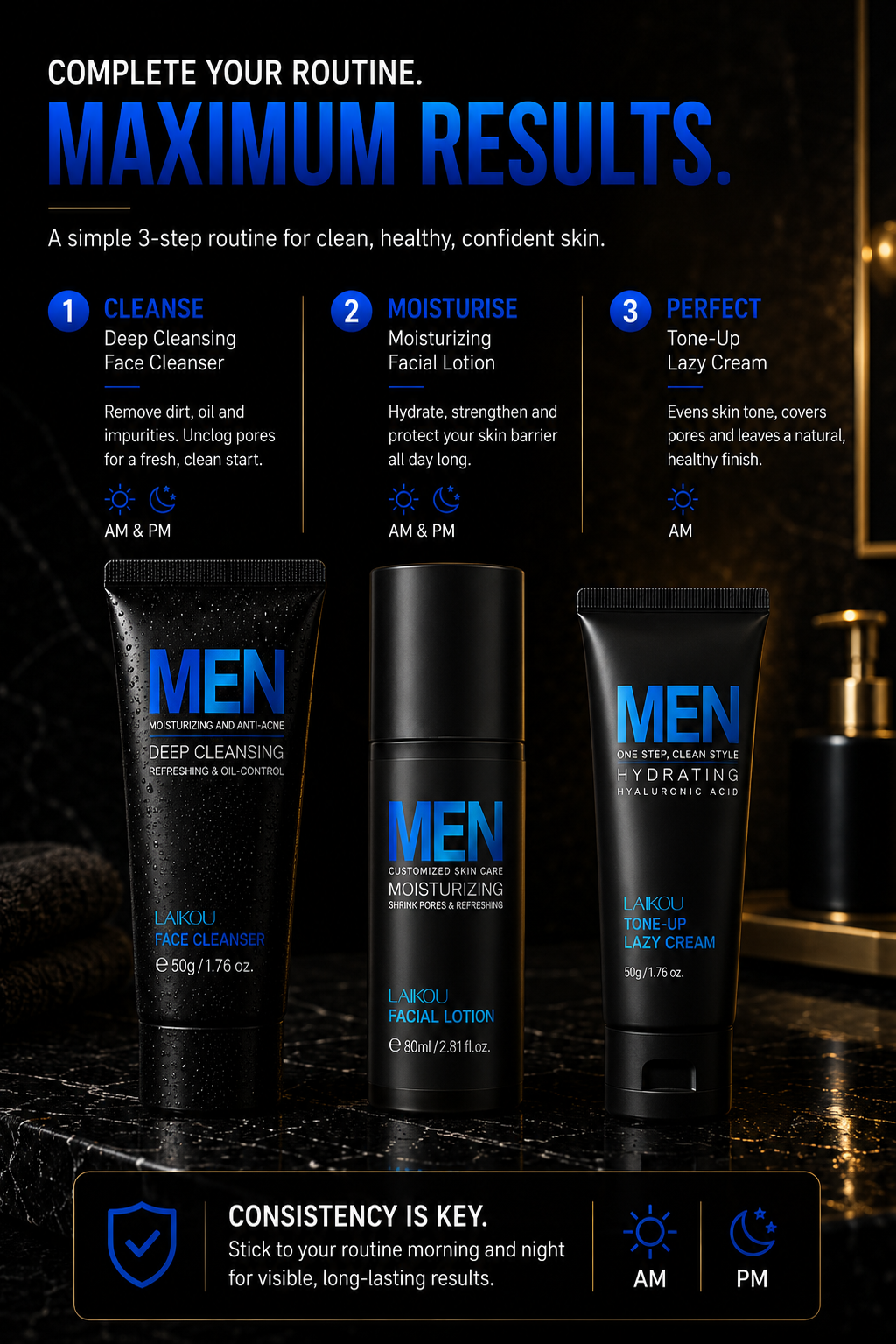 Plain & Proven Men's Daily Cleanser