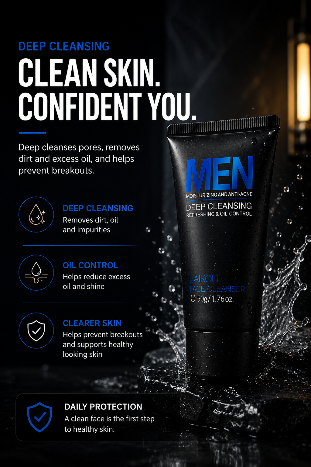 Plain & Proven Men's Daily Cleanser