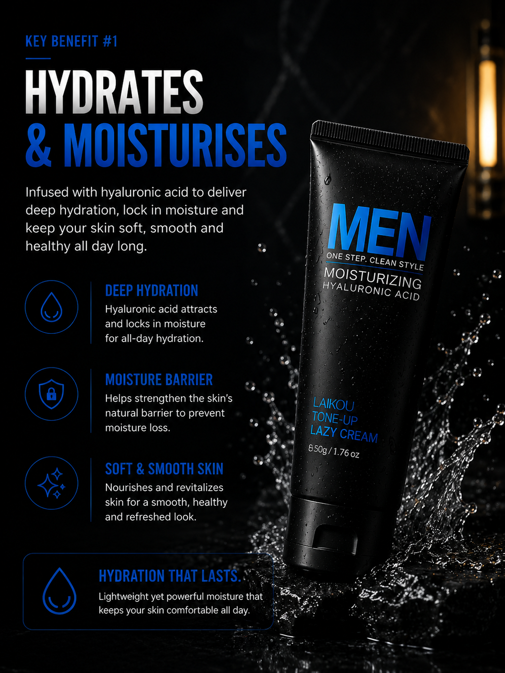 Plain & Proven Men's Facial Cream
